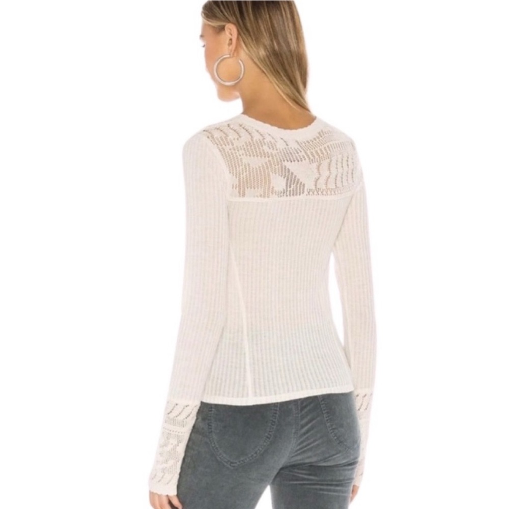 Free People Colette Long Sleeve Top | Medium | Sand | NWT - Picture 2 of 8